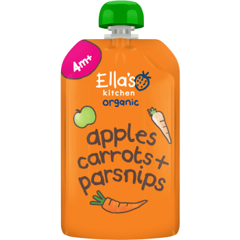 Äpple, morot & palsternackapuré Eko 4m 120g Ellas Kitchen.