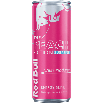 Energidryck Peach Edition Sockerfri 25cl Red Bull.