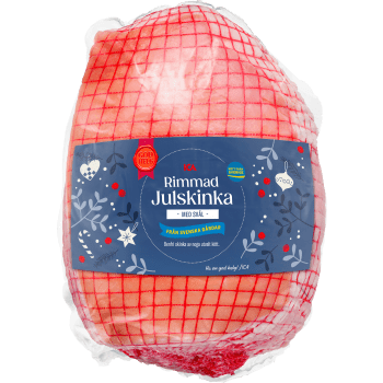 Julskinka Färsk Rimmad med svål ca 3kg ICA.