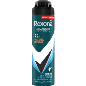 Deodorant 72h Advanced Protection Invisible Ice Spray 150 ml Rexona.