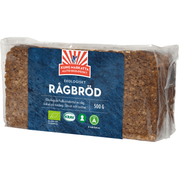 Rågbröd 500g KRAV Kung markatta.
