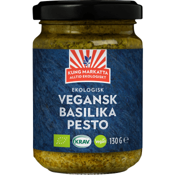 Basilikapesto Ekologisk 130g KRAV Kung Markatta.
