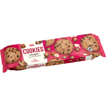 Cookies Nougat 175g ICA.