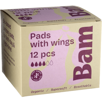 Trosskydd Organic Bamboo Period Pads 12-p BAM.