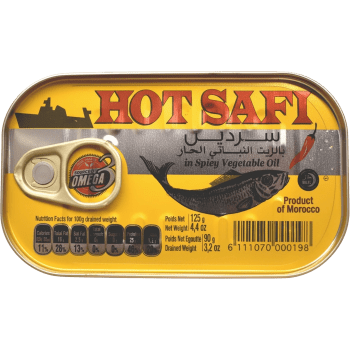 Sardiner I Olja Med Chili 125g Hot Safi.