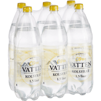 Kolsyrat Vatten Citron 6-p 9l ICA.