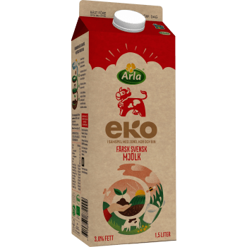 Färsk standardmjölk 3,0% Ekologisk 1,5l Arla Ko®.