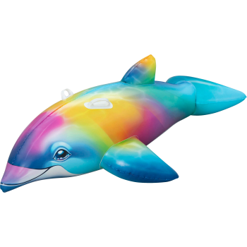 Badleksak Regnbågsdelfin 168x66cm Bestway.