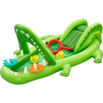 Lekset med rutschkana Alligator 2,34m Bestway.