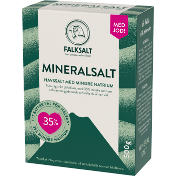 Havssalt Finkornigt Mindre Natrium 500g Falksalt.