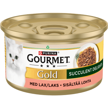 Kattmat Mousse Lax 85g Gourmet Gold.