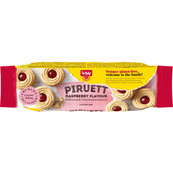 Piruett Rasberry hallonfyllda kex glutenfri 110g Schär.