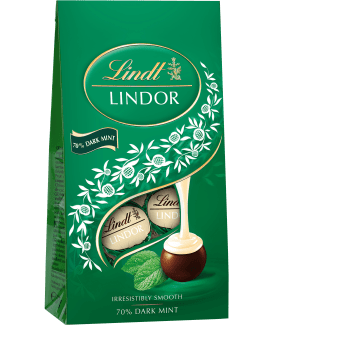 Choklad Lindor Dark Mint 137g Lindt.