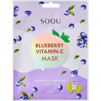 Ansiktsmask Blueberry Vitamin-C Sheet Mask 1-p SOQU.