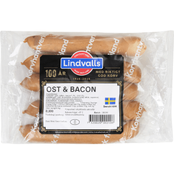 Ost & Bacon 300g Lindvalls Chark.