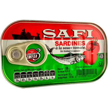 Sardiner I Tomatssås 125g Safi.