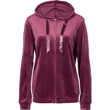 Velourjacka XL vinröd mywear.