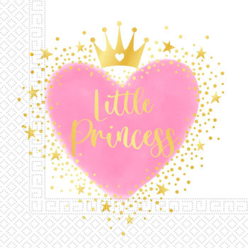 Servett Princess 33cm 20-p Decorata Party.