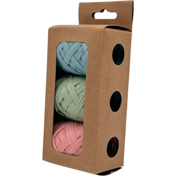 Presentband Rafia 3-pack 10mmx10m.