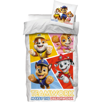 Bäddset Paw Patrol 150x210/50x60cm.