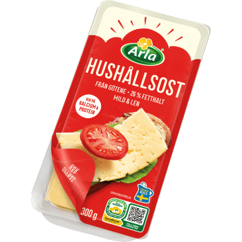 Götene Hushållsost skivad 300 g Arla.