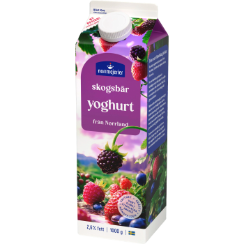 Fruktyoghurt Skogsbär 2,6% 1000g Norrmejerier.