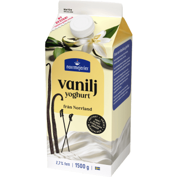 Vaniljyoghurt 2,7% 1500g Norrmejerier.