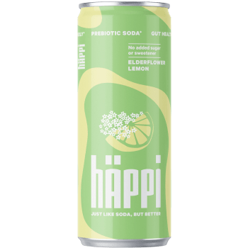 Dryck Kolsyrad Fläder&citronsmak Med Prebiotika 330ml hÄppi.