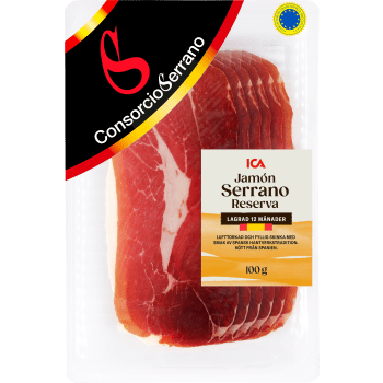Jamón Serrano 100g ICA.