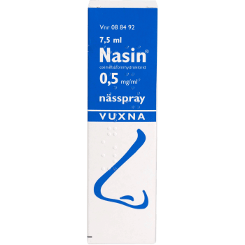 Nasin Nässpray 0,5mg/ml 7,5ml.
