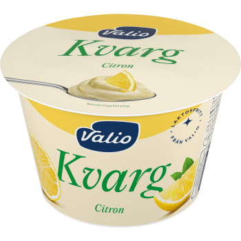 Kvarg Citron Laktosfri 7% 200g Valio.