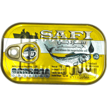 Sardiner I Olja 125g Safi.