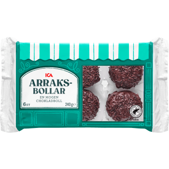 Arraksbollar 6-p 240g ICA.