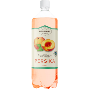 Läsk Persika 1l Hammars Bryggeri.