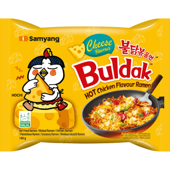 Snabbnudlar Buldak Cheese 140g Samyang.