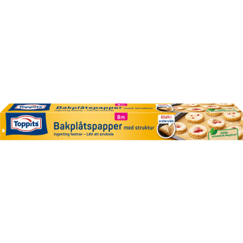 Bakplåtspapper med struktur 8m Toppits.