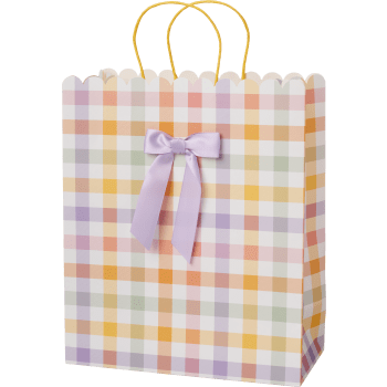 Presentpåse Bow flerfärgad 26x31 cm.