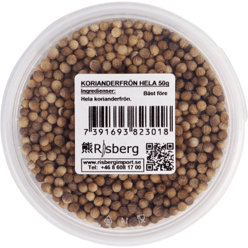 Korianderfrön Hela 50g Risberg.