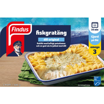 Fiskgratäng Dill Fryst 600g Findus.