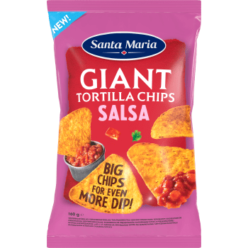 Giant tortilla chips salsa 160g Santa Maria.