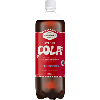 Läsk Cola Svensk Sockerfri 1l Hammars Bryggeri.