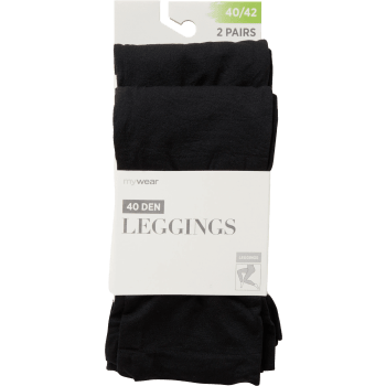 Leggings 2p 50D svart 40/42 mywear.