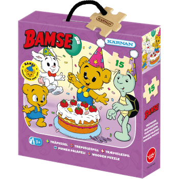 Pussel Bamse Jubileum 15bitar Kärnan.