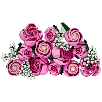 Bukett Botanicals med rosa rosor 10374.