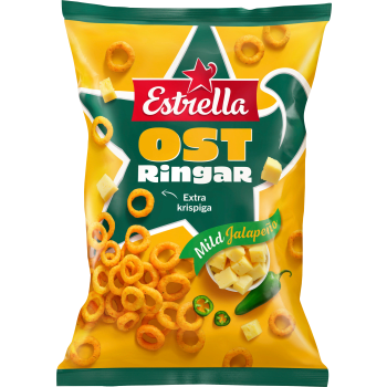 Ostringar Mild Jalapeño 200g Estrella.