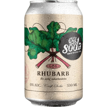 Läsk Rhubarb Craft Soda 330ml Gbg Soda.