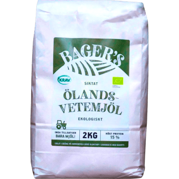 Ölandsvetemjöl Siktat Eko 2kg Bager's.