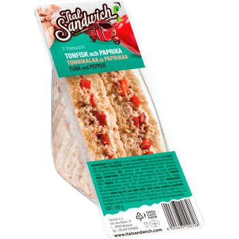 Sandwich Tonfisk & paprika 140g Italsandwich.
