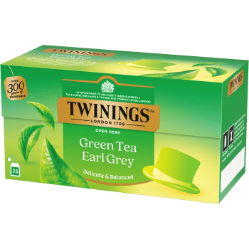 Grönt te Earl Grey 25-p Twinings.