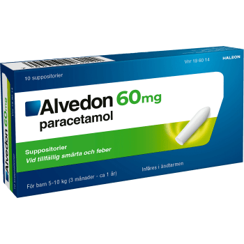 Alvedon Barn 5-10kg Suppositorier 60mg 10-p.